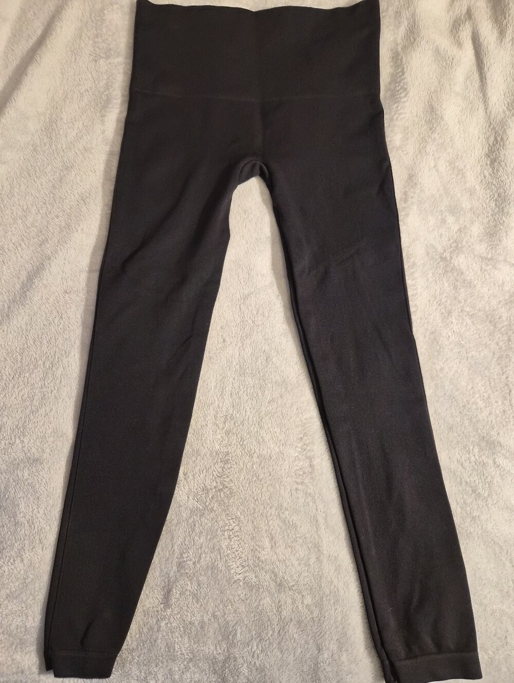 Spanx Look At Me Now Seamless Leggings XL Black FL3515 Tummy Control Crop
